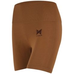 Szorty sportowe damskie Xtreme Sportswear. Brązowe spodenki sportowe damskie XTREME SOCKSWEAR, z elastanu, na fitness i siłownię. Za 133.99 zł.