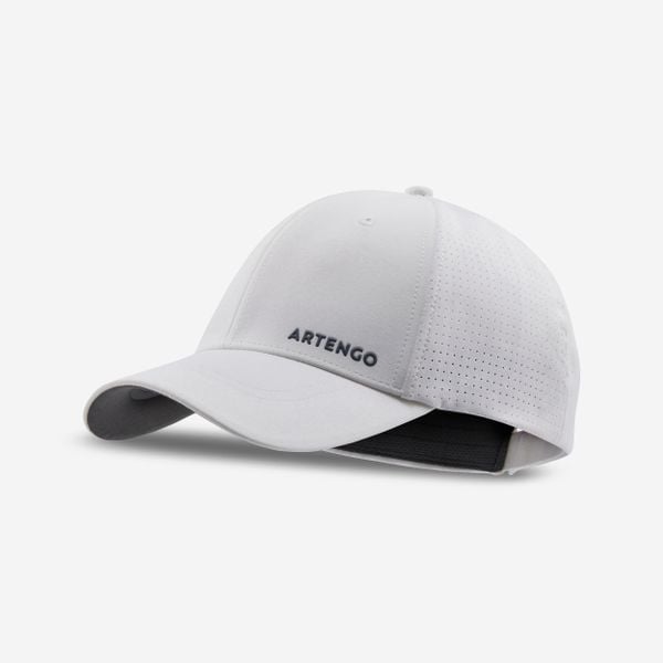 Second Life - CZAPKA SPORTOWA Z DASZKIEM tenis TC 900... - Stan Bardzo Dobry. Białe czapki męskie ARTENGO, bez wzorów, z materiału, sportowe. Za 32.00 zł.