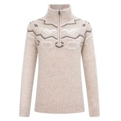 Damski sweter 1/2 zip HV Polo Josie. Niebieskie swetry klasyczne damskie HV POLO, l, z dzianiny, bez kołnierzyka. Za 376.50 zł.