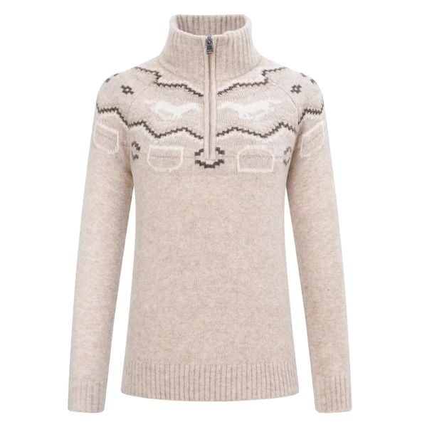 Damski sweter 1/2 zip HV Polo Josie. Niebieskie swetry klasyczne damskie HV POLO, l, z dzianiny, bez kołnierzyka. Za 376.50 zł.