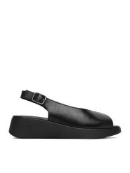 Lasocki Sandały CEO-RST-TILIA-01 Czarny. Czarne sandały damskie Lasocki, bez wzorów, ze skóry, bez obcasa, na płaskiej podeszwie. Za 169.99 zł.