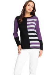 WITT WEIDEN Sweter w kolorze fioletowym rozmiar: 48. Różowe swetry klasyczne damskie WITT WEIDEN, ze splotem, bez kołnierzyka. Za 91.56 zł.