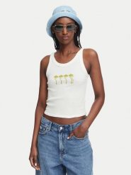 Billabong Top Day Trip EBJZT00456 Kremowy Regular Fit. Białe topy damskie Billabong, l, bez wzorów, z bawełny, bez kołnierzyka. Za 159.99 zł.