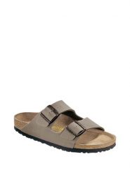 Birkenstock Klapki "Arizona" w kolorze szarym rozmiar: 45. Szare klapki damskie Birkenstock, bez wzorów, bez obcasa. Za 267.29 zł.