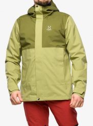 Kurtka membranowa męska Haglofs Koyal Proof Jacket. Zielone kurtki męskie Haglöfs, m, bez wzorów, z materiału, bez kaptura. Za 750.55 zł.
