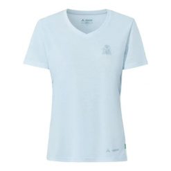 Damska koszulka z nadrukiem VAUDE Skomer III. Niebieskie topy sportowe damskie Vaude, na lato, bez wzorów, z lyocellu, bez ramiączek. Za 251.50 zł.