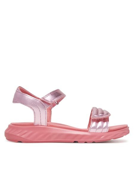ECCO Sandały SP.1 Lite Sandal K 71217361126 Różowy. Czerwone sandały dziewczęce ECCO, ze skóry, bez zapięcia. Za 429.99 zł.