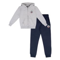 Bluza z kaptur na czas wolny na co dzień. Niebieskie spodnie dresowe damskie LEONE 1947 APPAREL, bez wzorów, z bawełny. W wyprzedaży za 112.15 zł.