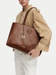 MEXX Torebka CEO-MEXX-L-005-10 Brązowy. Brązowe torebki klasyczne damskie Mexx, bez wzorów, ze skóry, bez dodatków. Za 229.99 zł.