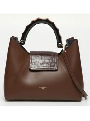 Victor & Hugo Paris Skórzana torebka "Ana" w kolorze ciemnobrązowym - 35 x 27 x 13,5 cm rozmiar: onesize. Brązowe torebki klasyczne damskie Victor & Hugo Paris, bez wzorów, z materiału, bez dodatków. Za 353.52 zł.