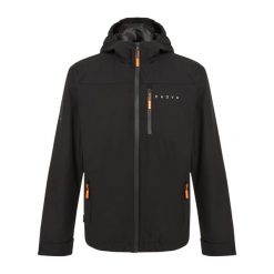 Kurtka przeciwdeszczowa męska KADVA Forest. Czarne kurtki męskie KADVA, m, bez wzorów, sportowe, bez kaptura. Za 189.99 zł.