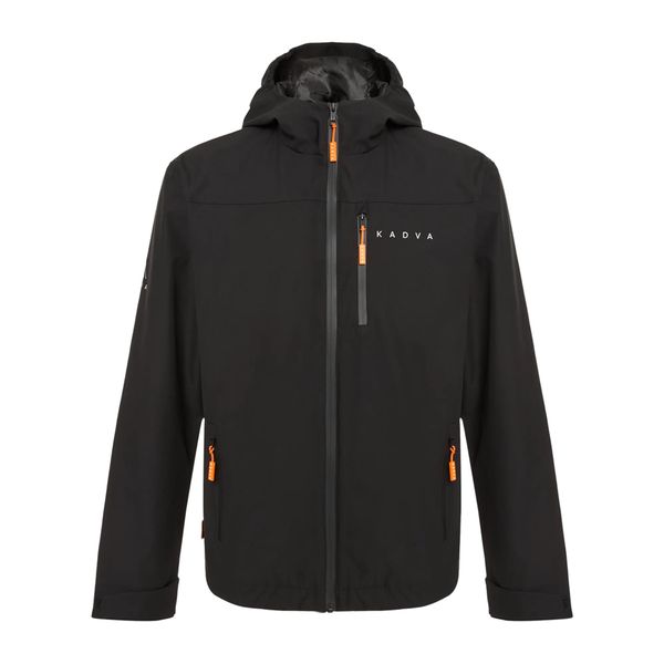 Kurtka przeciwdeszczowa męska KADVA Forest. Czarne kurtki męskie KADVA, m, bez wzorów, sportowe, bez kaptura. Za 189.99 zł.