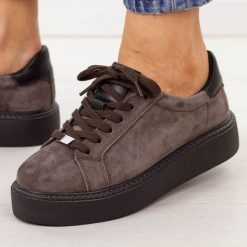 Brązowe /bk skórzane półbuty damskie Filippo Dp6119/26. Brązowe półbuty damskie Filippo, bez wzorów, z jeansu, eleganckie, bez obcasa, na platformie. Za 249.00 zł.