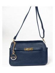 Mia Tomazzi Skórzana torebka "Bentivoglio" w kolorze granatowym - 24 x 16 x 9 cm rozmiar: onesize. Niebieskie torebki klasyczne damskie Mia Tomazzi, bez wzorów, z materiału, bez dodatków. Za 217.99 zł.