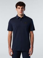 North Sails Koszulka polo w kolorze granatowym rozmiar: XL. Niebieskie koszulki polo męskie North Sails, xl, z aplikacjami, bez ramiączek. Za 153.71 zł.