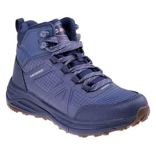 Wodoodporne Buty Damskie Granise Mid. Niebieskie obuwie trekkingowe damskie Hi-tec. Za 319.78 zł.