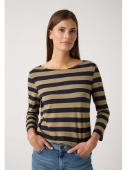 More & More Koszulka w kolorze oliwkowo-czarnym rozmiar: 38. Brązowe bluzki damskie MORE & MORE, bez wzorów, bez kołnierzyka, bez ramiączek. Za 109.00 zł.