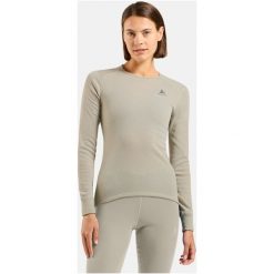 Bielizna termoaktywna z długim rękawem Odlo BL TOP crew neck l/s ACTIVE WARM. Brązowa bielizna termoaktywna damska Odlo, l, bez wzorów. W wyprzedaży za 188.36 zł.