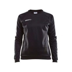 Bluza z okrągłym dekoltem damska Craft progress r-neck. Czarne bluzy sportowe damskie Craft, l, bez wzorów, z elastanu, bez ramiączek, bez kaptura. Za 150.00 zł.