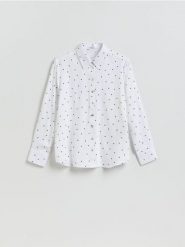 Koszula z wiskozą - czarny. Czarne koszule damskie Reserved, l, bez wzorów, z lyocellu, bez kołnierzyka, bez ramiączek. Za 89.99 zł.