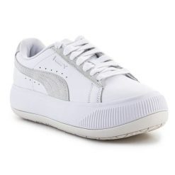 Buty Puma Suede Mayu Mix W 382581-05 białe. Białe buty sportowe na co dzień damskie bez wzorów, z gumy, Puma Suede. Za 613.11 zł.