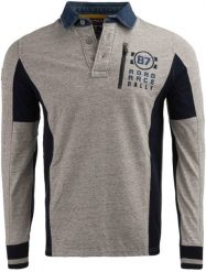 T-shirt męski State of art rugby, szary, z zamkiem. Niebieskie t-shirty męskie Erima, l, bez wzorów, z bawełny, bez kołnierzyka. Za 210.99 zł.