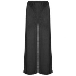 Spodnie Deha Viscose Velvet Palazzo Pants Damskie. Czarne spodnie materiałowe damskie Deha, bez wzorów, z bawełny. Za 484.99 zł.