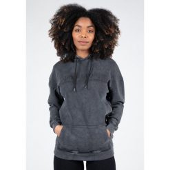 Crowley WoMęskie Oversize bluza z kapturem - Washed Szary. Szare bluzy sportowe damskie GORILLA WEAR, s, bez wzorów, z bawełny, bez ramiączek, z kapturem. Za 356.00 zł.