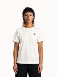 Koszulka Le Coq Sportif L'amour Du Sport. Białe bluzki sportowe damskie Le Coq Sportif, l, z dresówki, bez kołnierzyka, bez ramiączek. Za 256.00 zł.