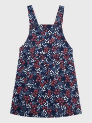 United Colors Of Benetton Sukienka codzienna 45GBGT006 Granatowy Regular Fit. Niebieskie sukienki dziewczęce United Colors Of Benetton, bez wzorów, z bawełny, bez ramiączek. Za 139.00 zł.