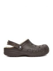 Crocs Klapki C-BAYA LINED CLOG 205969-206 Brązowy. Brązowe klapki damskie Crocs, bez wzorów, z tworzywa sztucznego, bez obcasa. Za 149.99 zł.