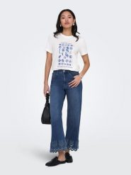 ONLY Dżinsy - Comfort fit - w kolorze niebieskim rozmiar: S/L32. Niebieskie jeansy damskie Only, z podwyższonym stanem. Za 126.75 zł.