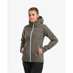 Damska kurtka softshell Kilpi RAVIA-W. Czarne kurtki damskie Kilpi, m, bez wzorów, z softshellu, bez kaptura. Za 318.77 zł.