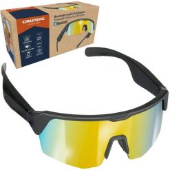 Okulary przeciwsłoneczne rowerowe UV400 z głośnikami. Czarne okulary przeciwsłoneczne damskie GRUNDIG. Za 60.98 zł.