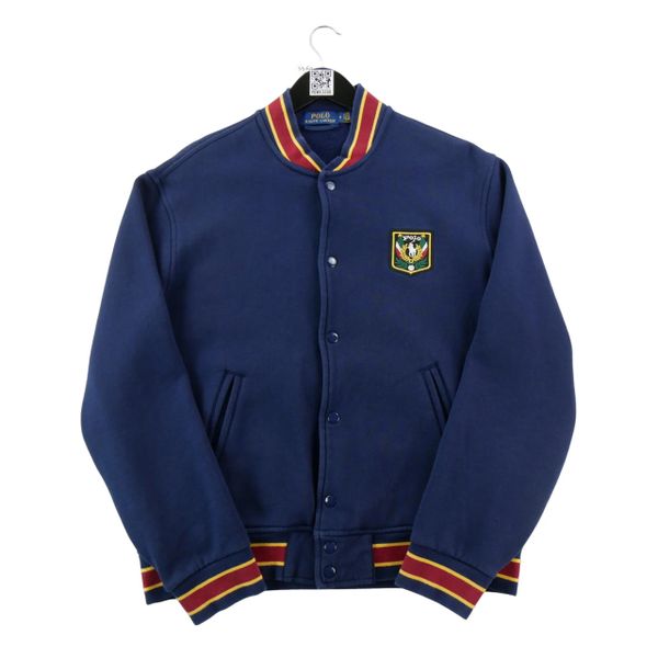 Kurtka Męska Laurel Crest Fleece Jacket. Niebieskie kurtki męskie Ralph Lauren, m, bez wzorów, z dresówki, casualowe, bez kaptura. Za 590.76 zł.