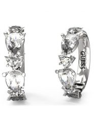 Guess Kolczyki JUBE04 417JW Srebrny. Szare kolczyki damskie Guess, srebrne. Za 219.99 zł.