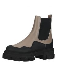 Steve Madden Skórzane sztyblety w kolorze brązowo-czarnym rozmiar: 40. Brązowe botki damskie Steve Madden, sportowe, bez obcasa, bez zapięcia. Za 275.40 zł.