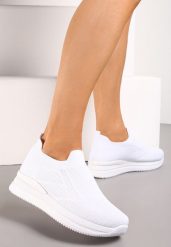 Białe Buty Sportowe na Grubej Podeszwie Reliva. Białe buty sportowe na co dzień damskie Renee, bez wzorów. Za 29.99 zł.