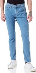 WRANGLER BRYSON MĘSKIE SPODNIE JEANSOWE MID RUN W14XKT30F 112145817. Spodnie materiałowe męskie Wrangler, bez wzorów, z jeansu. Za 229.99 zł.