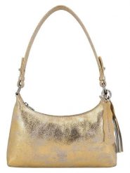 Charm Skórzana torebka w kolorze złotym - 28 x 16 x 5 cm rozmiar: onesize. Żółte torebki klasyczne damskie Charm, bez wzorów, z materiału, bez dodatków. Za 173.99 zł.