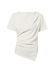 Neo Noir Koszulka damska - Rasmine Kobiety Materiał dresowy biały jednolity, 38. Białe t-shirty damskie Neo Noir, bez wzorów, z dresówki, z asymetrycznym kołnierzem. Za 299.95 zł.