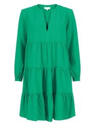 FYNCH-HATTON Lniana sukienka w kolorze zielonym rozmiar: 38. Zielone sukienki damskie Fynch-Hatton, na co dzień, bez wzorów, ze lnu, bez kołnierzyka, bez ramiączek, midi, proste. Za 130.99 zł.