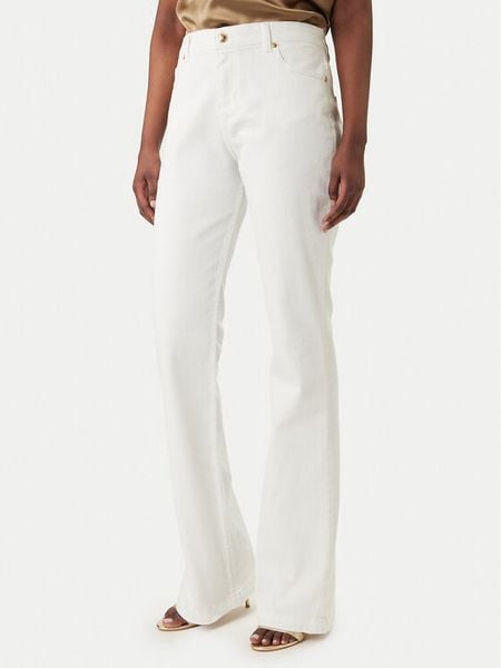 Just Cavalli Jeansy 80PAB5F3 CEWCA Biały Flare Fit. Białe jeansy damskie Just Cavalli. Za 1,009.00 zł.