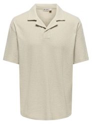 ONLY & SONS Koszulka polo "Onsaustin" w kolorze beżowym rozmiar: XXL. Brązowe koszulki polo męskie Only & Sons, xxl, bez wzorów, bez ramiączek. Za 74.28 zł.