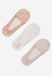 Wielokolorowe Koronkowe Skarpety o Kroju Baletek 3-Pack Liliona. Skarpetki damskie Born2be, bez wzorów, z koronki. Za 11.99 zł.