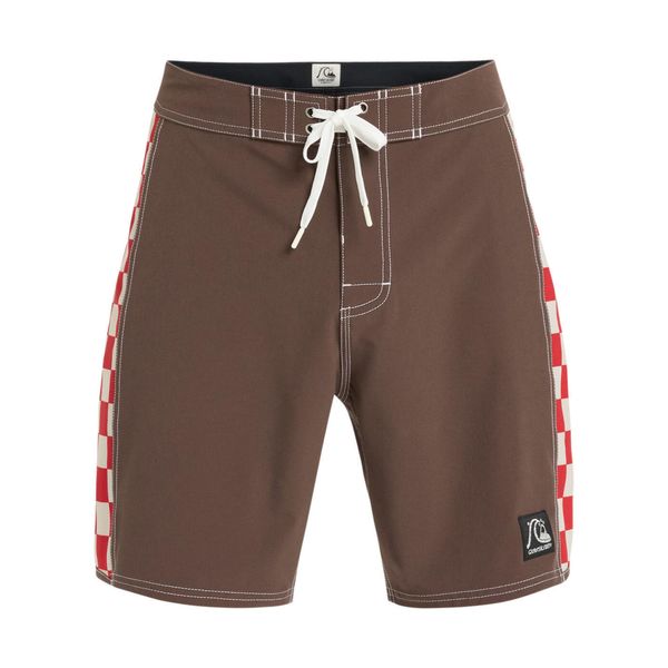 Spodenki boardshort dla Mężczyzn ORIGINAL ARCH 18". Brązowe szorty męskie Quiksilver, z elastanu, bez kołnierzyka. Za 319.99 zł.