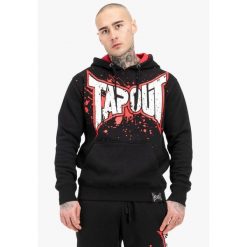 Bluza z kapturem Tapout Splashing. Czarne bluzy z kapturem męskie TAPOUT, xl, z bawełny. Za 248.00 zł.