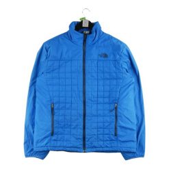 Second life - Męskie niebieskie puchowe płaszcz - Stan bardzo dobry. Niebieskie płaszcze męskie The North Face, m, bez wzorów, z puchu. Za 296.06 zł.