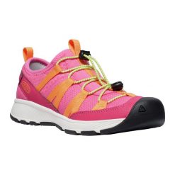 Buty juniorskie KEEN Motozoa Sneaker. Czerwone buty trekkingowe męskie Keen, bez zapięcia, trekkingowe. Za 249.99 zł.
