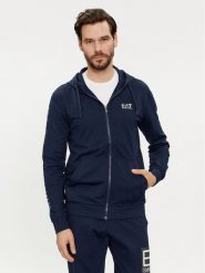 EA7 Emporio Armani Bluza 8NPM13 PJ05Z 1554 Granatowy Regular Fit. Niebieskie bluzy bez kaptura męskie EA7 Emporio Armani, m, z bawełny. Za 409.99 zł.